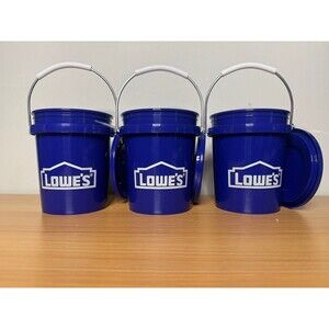 LOWES mini bucket in Blue x3